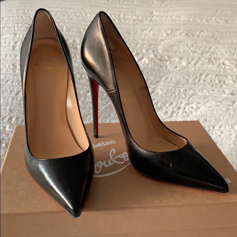 Christian Louboutin So Kate Red Sole Pump, Black
